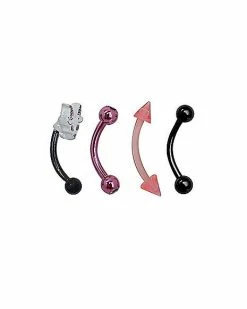 Best deal 😀 Multi Pack Demon Goat Curved Barbells 4 Pack - 16 Gauge 🥰