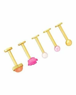 Brand new 𧨠Multi-Pack Heart and Rose Labret Lip Rings 5 Pack - 16 Gauge π₯ 7 Brand new 𧨠Multi-Pack Heart and Rose Labret Lip Rings 5 Pack - 16 Gauge π₯ -Playboy Shop 03871100 b