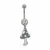Buy 𧨠CZ Iridescent Mushroom Dangle Belly Ring - 14 Gauge π 1 Buy 𧨠CZ Iridescent Mushroom Dangle Belly Ring - 14 Gauge π -Playboy Shop 03871241 A