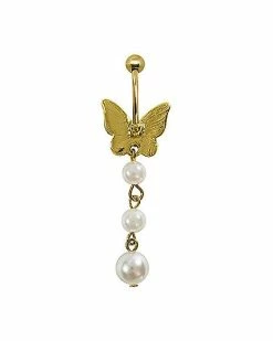 Budget π€© Butterfly Pearl Dangle Belly Ring - 14 Gauge β¨ 5 Budget π€© Butterfly Pearl Dangle Belly Ring - 14 Gauge β¨ -Playboy Shop 03871282 B