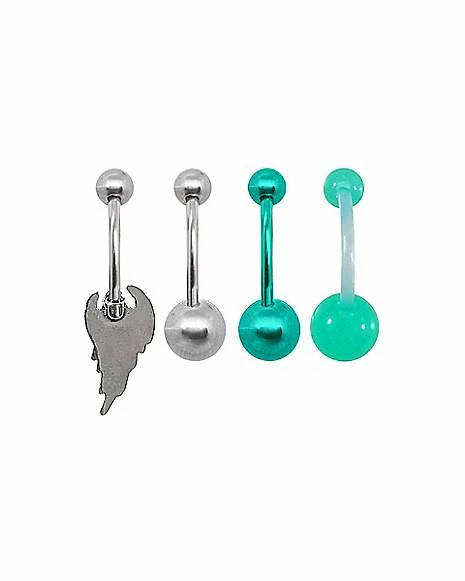 Best reviews of π Multi-Pack Glow in the Dark Ghost Belly Rings 4 Pack - 14 Gauge π 4 Best reviews of π Multi-Pack Glow in the Dark Ghost Belly Rings 4 Pack - 14 Gauge π - Image 2