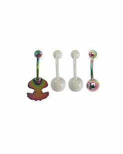 Flash Sale ✨ Multi-Pack CZ Frog and Mushroom Belly Rings 4 Pack - 14 Gauge ⌛ 7 Flash Sale ✨ Multi-Pack CZ Frog and Mushroom Belly Rings 4 Pack - 14 Gauge ⌛ -Playboy Shop 03871357 b