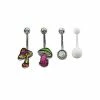 Promo π Multi-Pack Mushroom Belly Rings 4 Pack - 14 Gauge β€οΈ 2 Promo π Multi-Pack Mushroom Belly Rings 4 Pack - 14 Gauge β€οΈ -Playboy Shop 03871365 A
