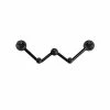 Wholesale 💯 Black CZ Zig-Zag Industrial Barbell - 14 Gauge 🔥 -Playboy Shop 03871399