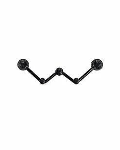Wholesale 💯 Black CZ Zig-Zag Industrial Barbell - 14 Gauge 🔥