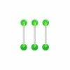 Best Pirce 🥰 Multi-Pack Glow in the Dark Green Barbells 3 Pack - 14 Gauge 🌟 -Playboy Shop 03871456