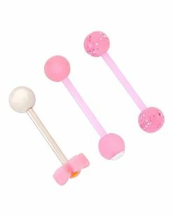 Hot Sale ⨠Multi-Pack CZ Pink Flower Barbells 3 Pack - 14 Gauge 𧨠7 Hot Sale ⨠Multi-Pack CZ Pink Flower Barbells 3 Pack - 14 Gauge 𧨠-Playboy Shop 03871464 b
