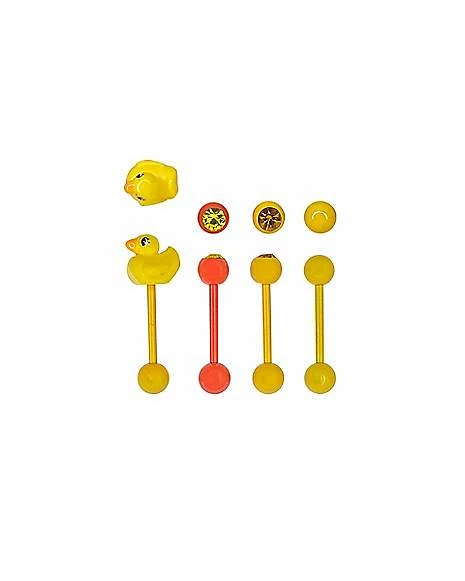 Brand new π Multi-Pack CZ Rubber Duck Barbells 4 Pack - 14 Gauge π₯ 3 Brand new π Multi-Pack CZ Rubber Duck Barbells 4 Pack - 14 Gauge π₯