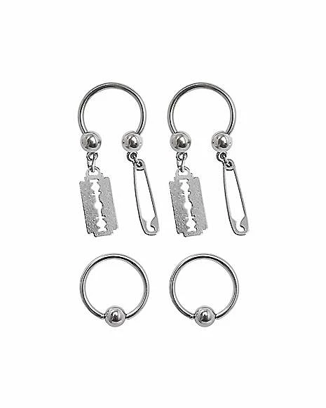 Best Sale π€© Multi-Pack Razor and Pin Horseshoe Rings and Captive Rings 4 Pack - 16 Gauge π 3 Best Sale π€© Multi-Pack Razor and Pin Horseshoe Rings and Captive Rings 4 Pack - 16 Gauge π