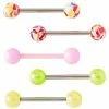 Outlet 👍 Multi-Pack Confetti Colored Barbells 5 Pack - 14 Gauge ✔️ -Playboy Shop 03871753 a