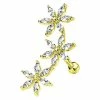 Buy 😉 Goldplated CZ Marquise Flower Cartilage Ring - 16 Gauge 🌟 -Playboy Shop 03871795 a