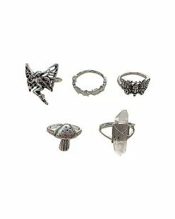 Brand new 💯 Multi-Pack Fairy Cystral Rings - 5 Pack ⭐