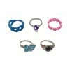Wholesale ✨ Multi-Pack Butterfly Smiley Rings - 5 Pack ✨ -Playboy Shop 03871894