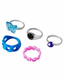 Wholesale ✨ Multi-Pack Butterfly Smiley Rings - 5 Pack ✨ -Playboy Shop 03871894 a