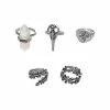 Outlet 😍 Multi-Pack Bird Crystal Rings - 5 Pack 😀 -Playboy Shop 03871928