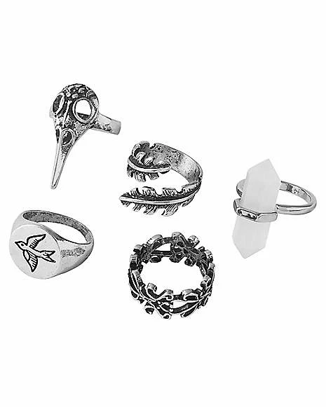 Outlet π Multi-Pack Bird Crystal Rings - 5 Pack π 4 Outlet π Multi-Pack Bird Crystal Rings - 5 Pack π - Image 2