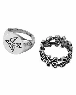 Outlet π Multi-Pack Bird Crystal Rings - 5 Pack π 9 Outlet π Multi-Pack Bird Crystal Rings - 5 Pack π -Playboy Shop 03871928 c