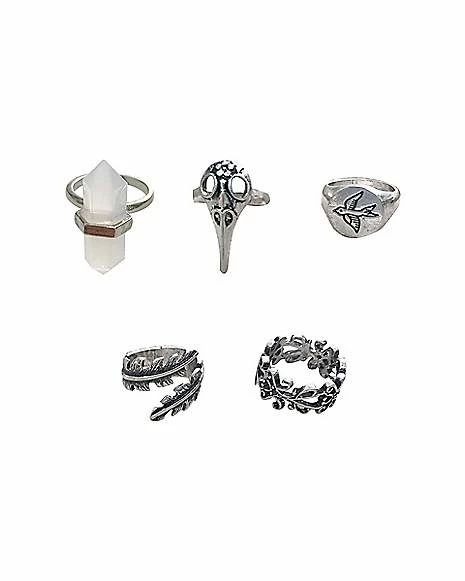 Outlet π Multi-Pack Bird Crystal Rings - 5 Pack π 3 Outlet π Multi-Pack Bird Crystal Rings - 5 Pack π
