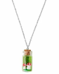 Outlet 🎁 Mushroom Jar Necklace 🛒 -Playboy Shop 03872009 b