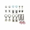 Best Pirce 🎉 Multi Pack Lock Key Dice Dangle and Stud Earrings - 9 Pack 🤩 -Playboy Shop 03872124