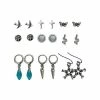 Cheapest ❤️ Multi Pack Pentagram Stone Dove Dangle and Stud Earrings - 9 Pair ⌛ -Playboy Shop 03872157