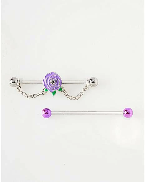 Budget π Multi-Pack Flower Chain Industrial Barbells 2 Pack - 14 Gauge β¨ 3 Budget π Multi-Pack Flower Chain Industrial Barbells 2 Pack - 14 Gauge β¨
