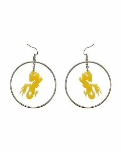 Cheapest 😀 Dragon Dangle Hoop Earrings ⌛