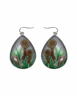 Wholesale 👏 Mushroom Terrarium Dangle Earrings 😀