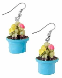 Promo 💯 Succulent Plant Dangle Earrings 🎁 -Playboy Shop 03872504 a