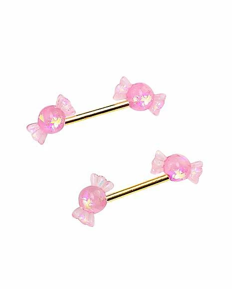 Flash Sale π₯ Pink π¬ Candy Nipple Barbells - 14 Gauge π 4 Flash Sale π₯ Pink π¬ Candy Nipple Barbells - 14 Gauge π - Image 2