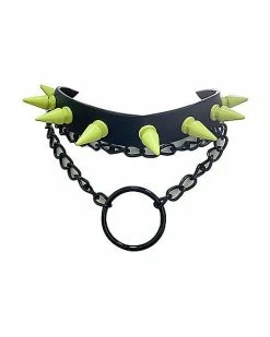New π― Spiked Drop Chain O Ring Choker Necklace π§¨