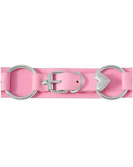 Cheapest π Pink Heart O-Ring Buckle Choker Necklace π 4 Cheapest π Pink Heart O-Ring Buckle Choker Necklace π - Image 2