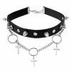 New π Cross O-Ring Spiked Choker Necklace π 2 New π Cross O-Ring Spiked Choker Necklace π -Playboy Shop 03872801 a