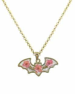 Buy ⭐ Bat Flower Chain Necklace 🎉