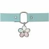Buy 🥰 Teal Holographic Flower Charm Choker Necklace ✨ -Playboy Shop 03873411 a