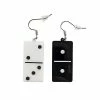 Outlet π€© Black and White Domino Dangle Earrings - 18 Gauge π― 2 Outlet π€© Black and White Domino Dangle Earrings - 18 Gauge π― -Playboy Shop 03873528