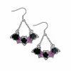 Top 10 😉 Resin Flower Bat Dangle Earrings - 18 Gauge 😍 -Playboy Shop 03873676