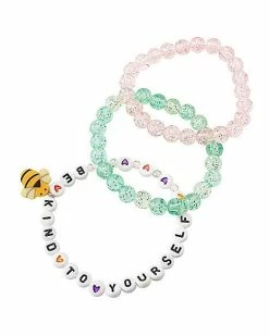 Best Sale ❤️ Multi-Pack Be Kind to Yourself Bracelets - 3 Pack 🔥 -Playboy Shop 03873759 a