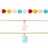 Flash Sale ❤️ Multi-Pack Hearts Star and Bear Choker Necklaces - 3 Pack ⌛ -Playboy Shop 03873957 a