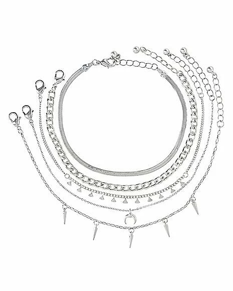 Best deal βοΈ Multi-Pack Silvertone Chain Bracelets - 5 Pack π 3 Best deal βοΈ Multi-Pack Silvertone Chain Bracelets - 5 Pack π