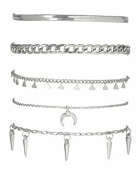 Best deal βοΈ Multi-Pack Silvertone Chain Bracelets - 5 Pack π 4 Best deal βοΈ Multi-Pack Silvertone Chain Bracelets - 5 Pack π - Image 2