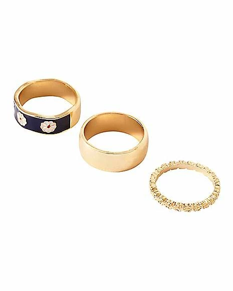 Cheap π Multi-Pack Goldtone Daisy and Flower Rings - 9 Pack π 4 Cheap π Multi-Pack Goldtone Daisy and Flower Rings - 9 Pack π - Image 2