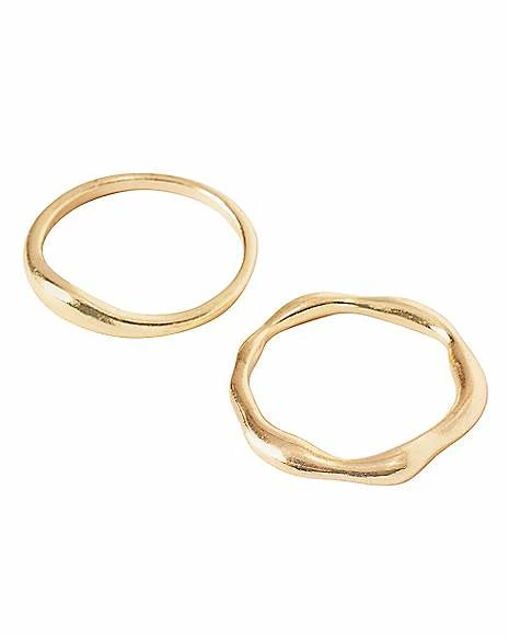 Best Sale ❤️ Multi-Pack Black Signet and White Stone Stackable Rings - 5 Pack 🥰 5 Best Sale ❤️ Multi-Pack Black Signet and White Stone Stackable Rings - 5 Pack 🥰 - Image 3