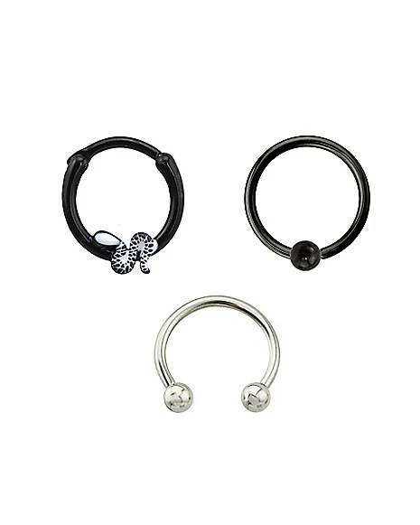 Best deal π Multi-Pack Snake Captive Rings and Horseshoe Rings 3 Pack - 16 Gauge β€οΈ 3 Best deal π Multi-Pack Snake Captive Rings and Horseshoe Rings 3 Pack - 16 Gauge β€οΈ