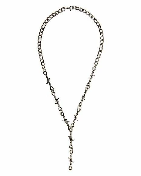 Budget 𧨠Barbed Wire Chain Necklace β¨ 3 Budget 𧨠Barbed Wire Chain Necklace β¨