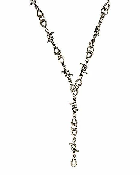 Budget 𧨠Barbed Wire Chain Necklace ⨠4 Budget 𧨠Barbed Wire Chain Necklace ⨠- Image 2