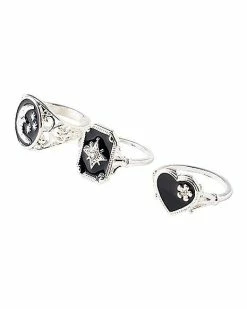 Outlet 🤩 Multi-Pack Moon Star Heart Rings - 3 Pack ⭐