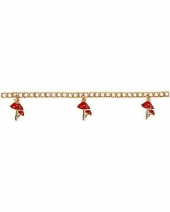 Promo 😉 Mushroom Charm Chain Choker Necklace 🎉 -Playboy Shop 03875010 b