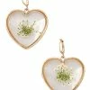 Outlet π₯ Gold Plated Resin Flower Heart Dangle Earrings π 1 Outlet π₯ Gold Plated Resin Flower Heart Dangle Earrings π -Playboy Shop 03875069 a