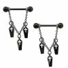 Discount π Black Coffin Dangle Nipple Barbells - 14 Gauge 𧨠2 Discount π Black Coffin Dangle Nipple Barbells - 14 Gauge 𧨠-Playboy Shop 03875762 a